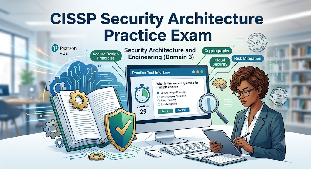 Security Architecture and Engineering Question CISSP Course Practice Test Banner