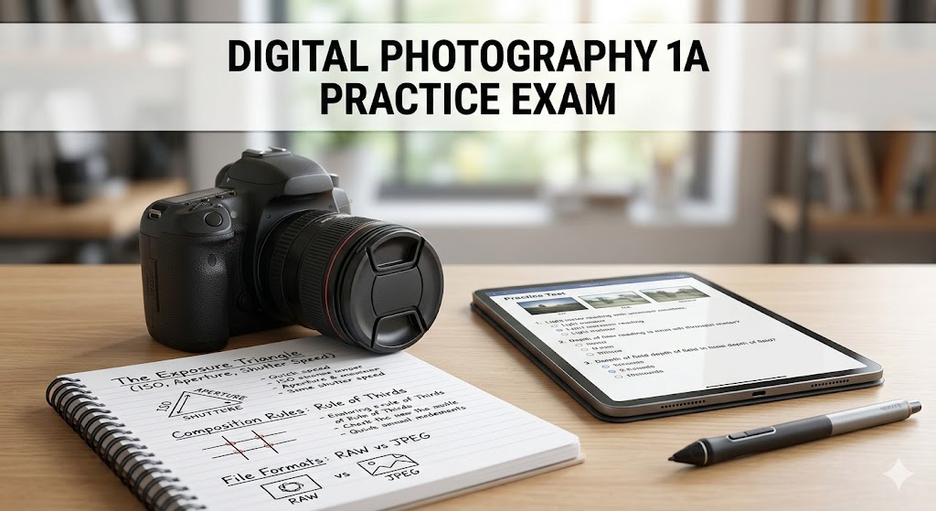 Digital Photography 1A Practice Test Banner