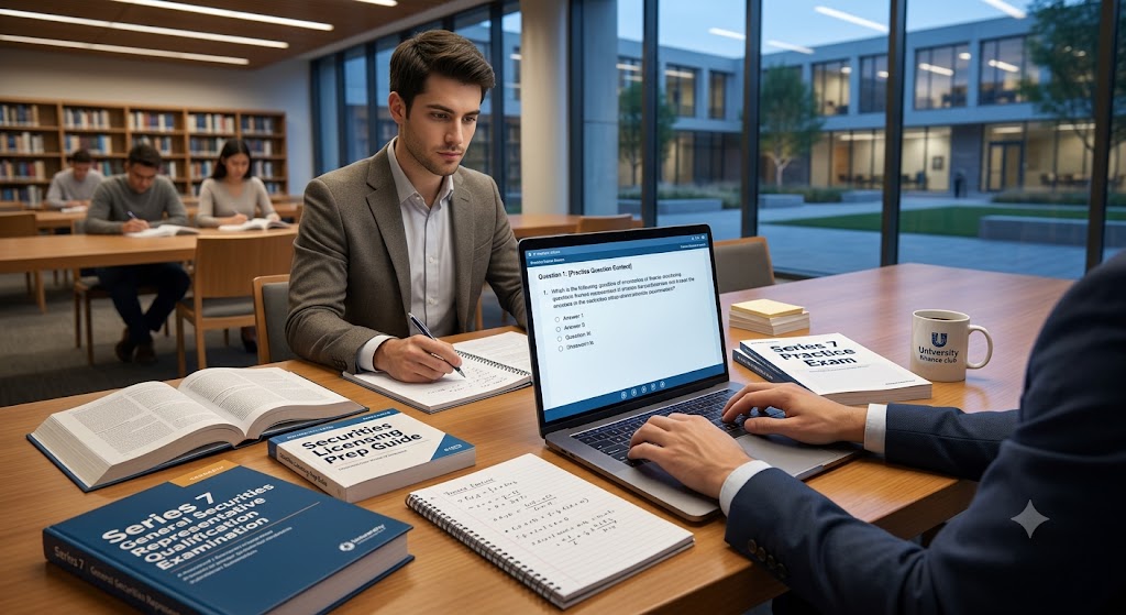 Series 7 Practice Exam Study Guide Banner