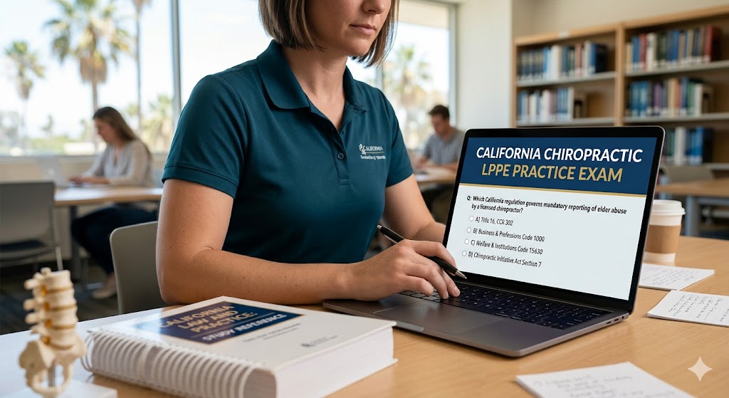 California Chiropractic LPPE Practice Exam Banner