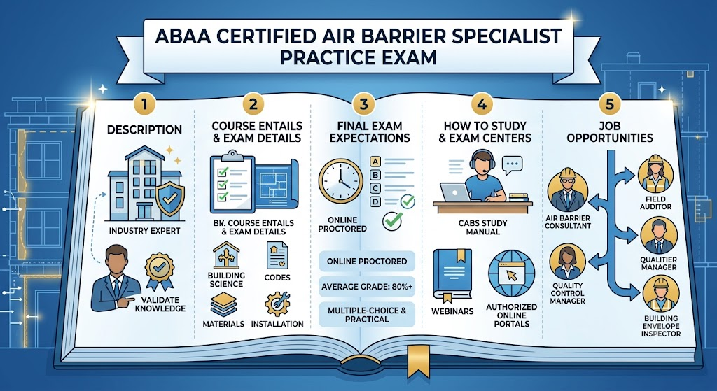 ABAA Certified Air Barrier Specialist Practice Test Banner