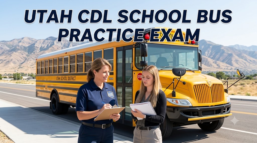 Utah CDL School Bus Practice Test Banner