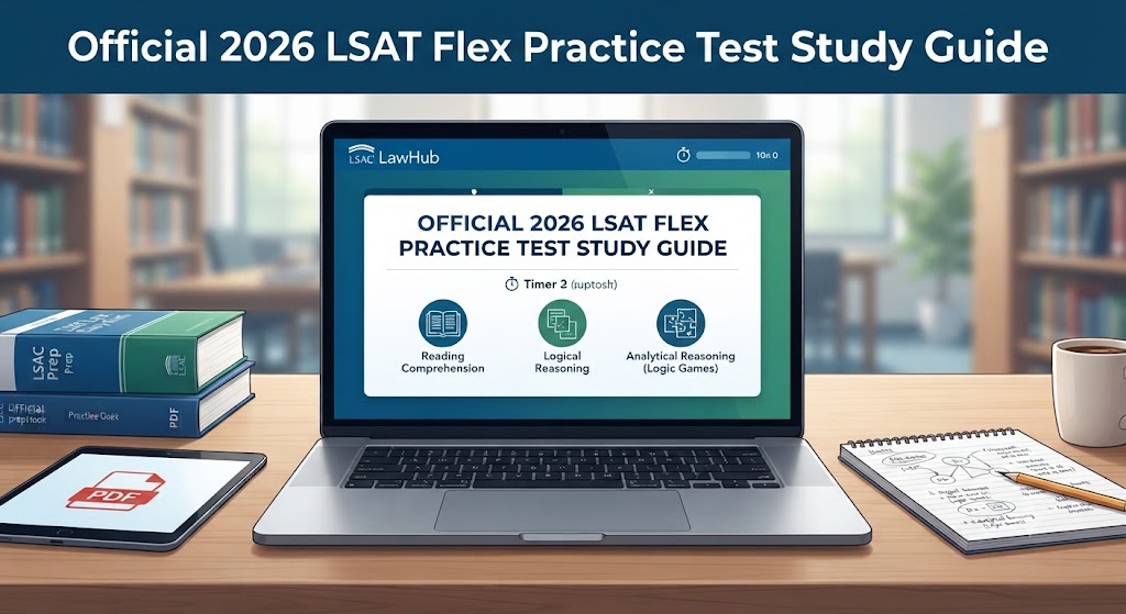 FREE LSAT Flex Practice Test 2026 Official Study Guide [PDF] Banner
