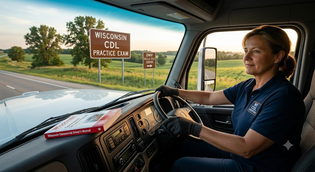 Wisconsin CDL Practice Test Banner