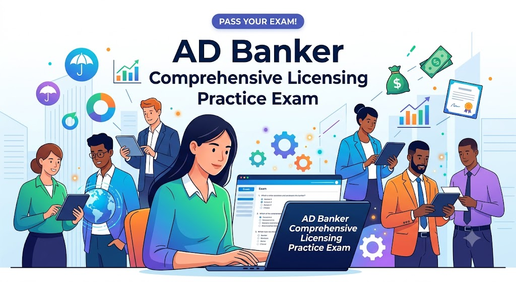 AD Banker Comprehensive Practice Exam Banner