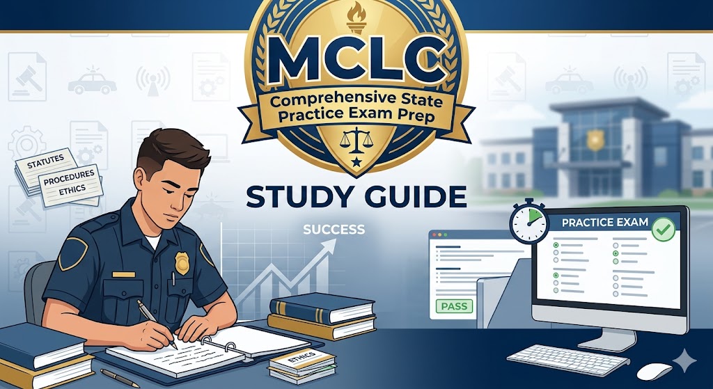 Macon County Law Enforcement Center (MCLC) Comprehensive State Practice Exam Banner