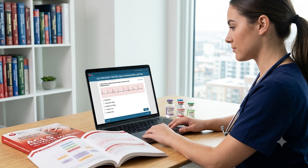 ACLS Precourse Self Assessment Answers (Pharmacology, Rhythm) Banner