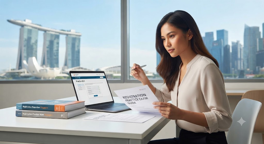 Registration Practice Test & Exam Prep | Singapore Banner
