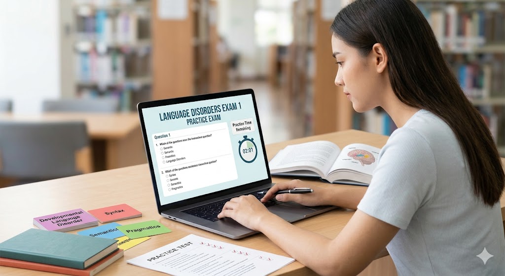 Language Disorders Exam 1 Practice Banner