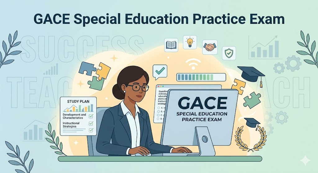 GACE Special Education Practice Exam Banner