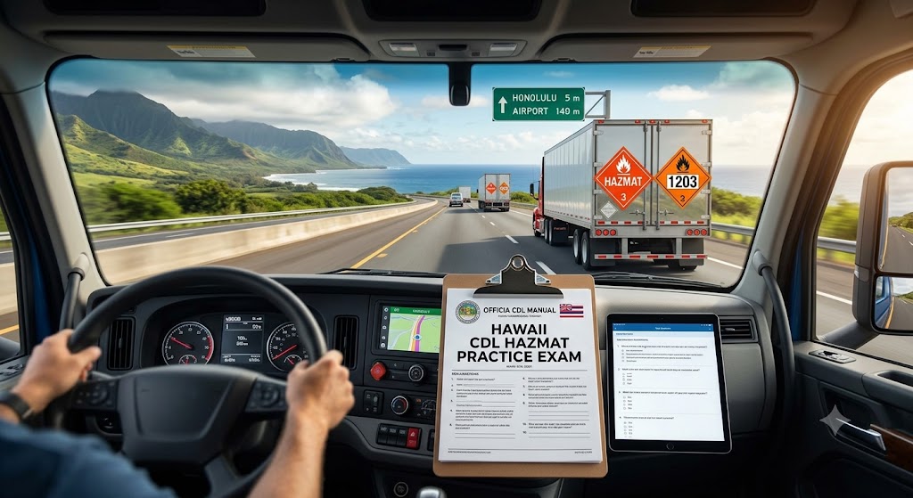 Hawaii CDL Hazmat Practice Test Banner