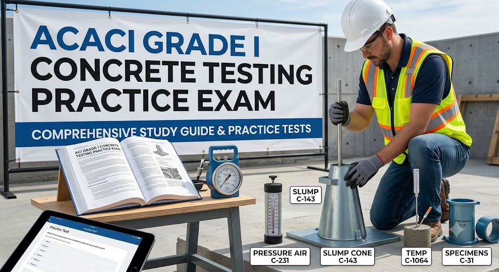 ACI Concrete Field Testing Technician - Grade I Practice Exam Banner