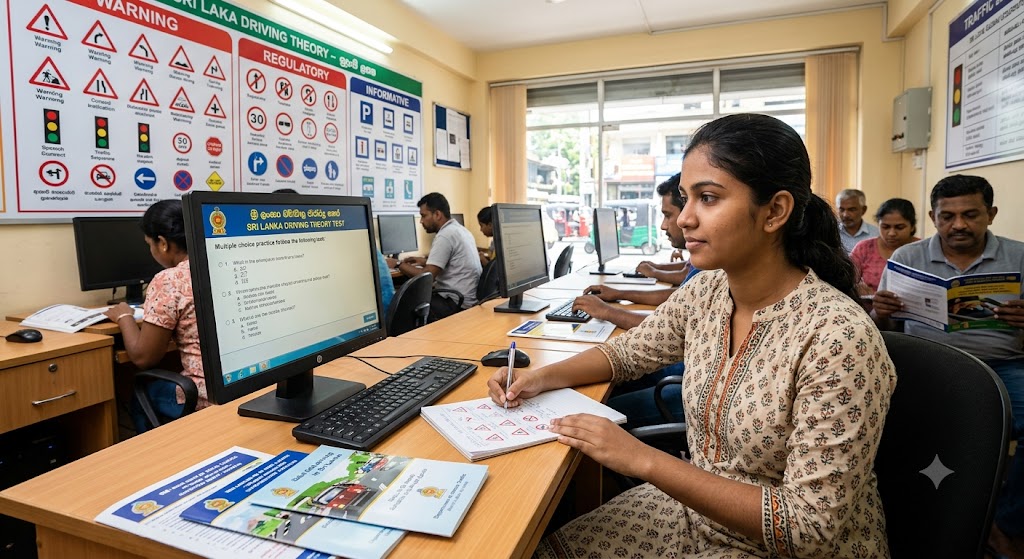 Driving Practice Test & Exam Prep | Sri Lanka Banner