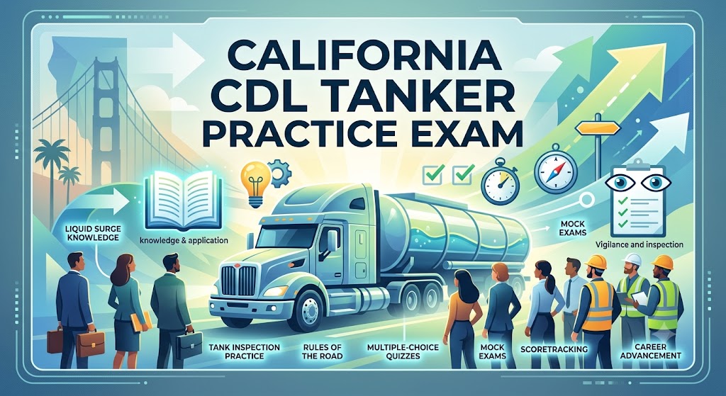 California CDL Tanker Practice Test Banner