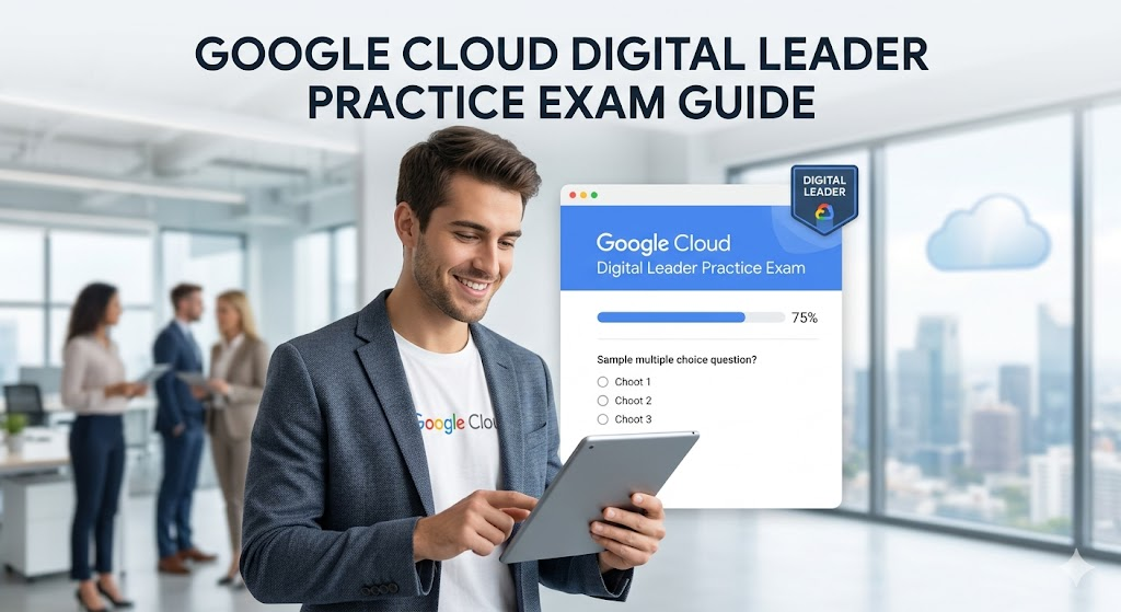Google Cloud Digital Leader Practice Exam Banner