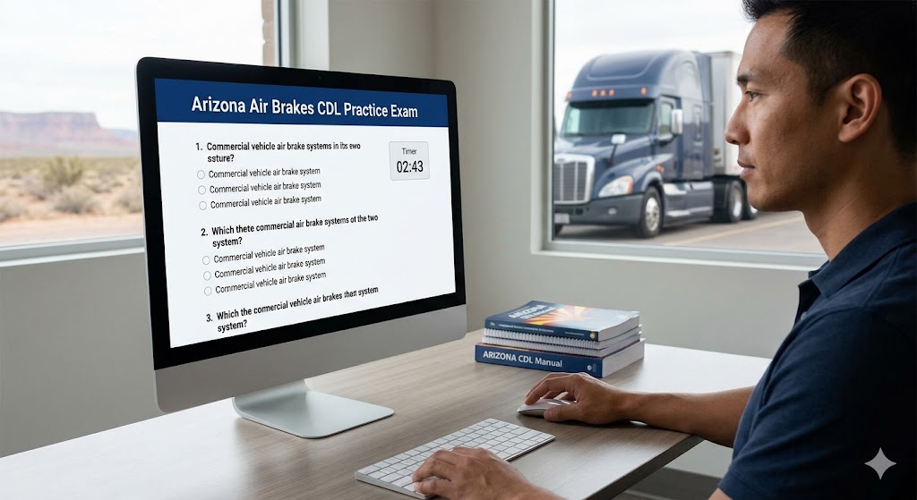 Arizona Air Brakes CDL Practice Exam Banner
