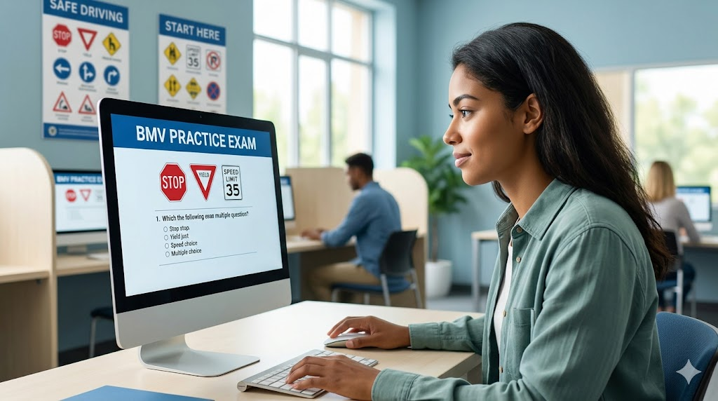 BMV Practice Test Banner