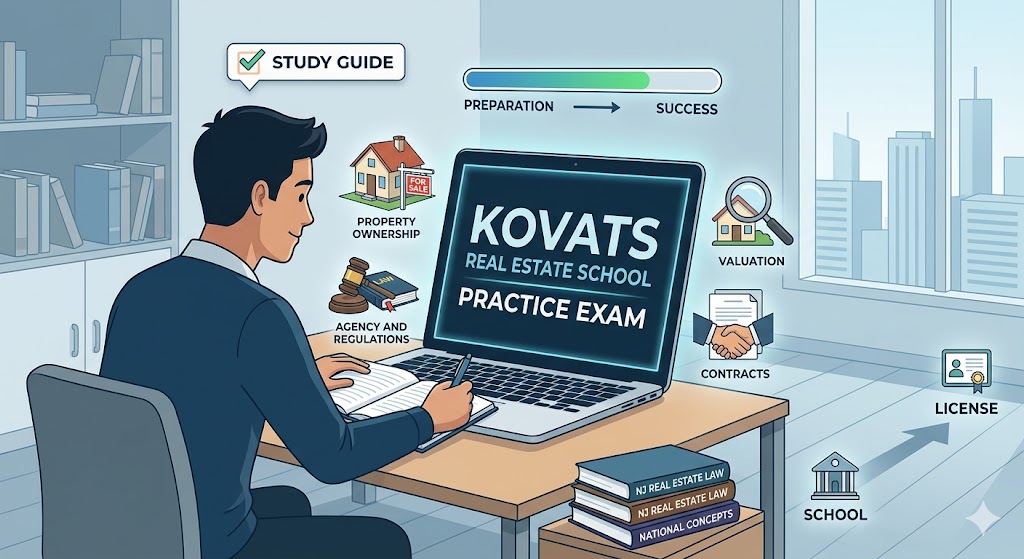 Kovats Real Estate School Practice Test Banner