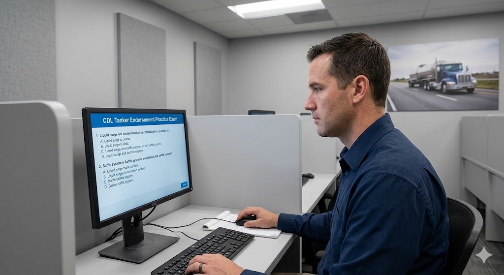 CDL Tanker Endorsement Practice Exam Banner