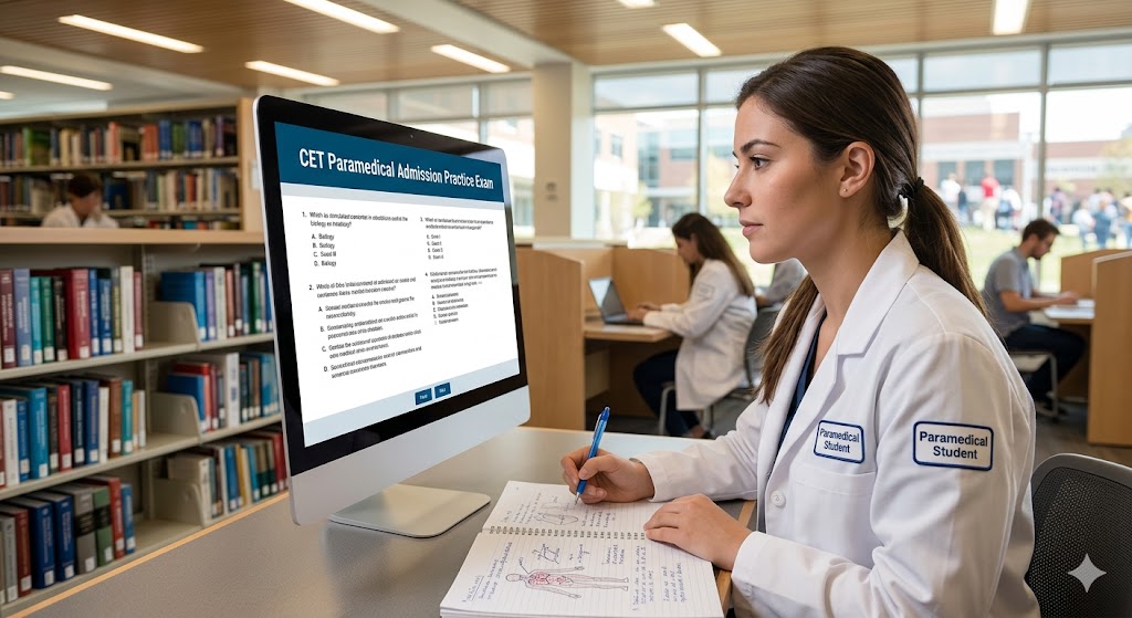 CET Paramedical Admission Practice Test Banner