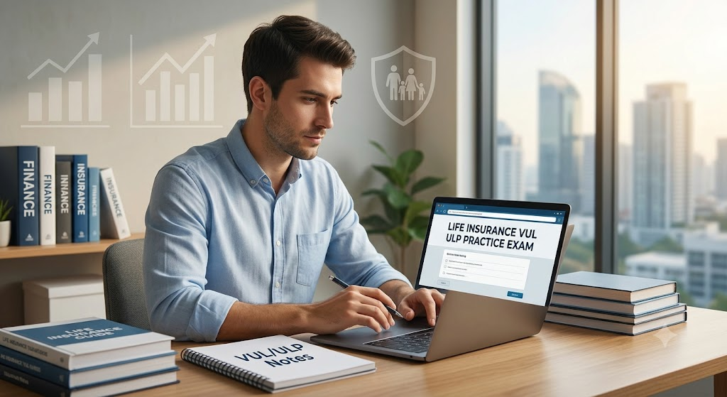 Variable Universal Life/Universal Life Plan (VUL/ULP) Practice Exam Banner