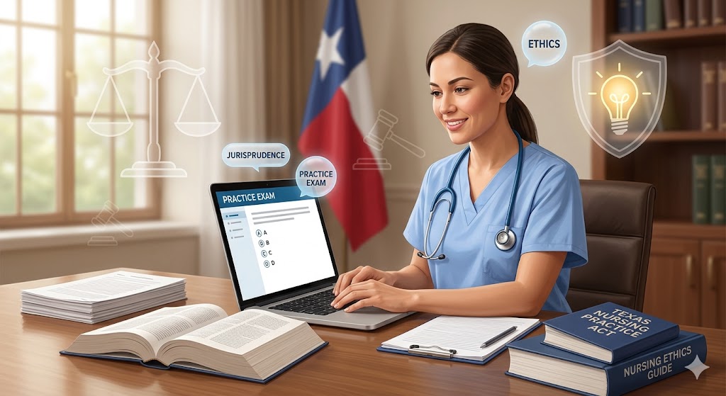 Texas Nursing Jurisprudence & Ethics Practice Exam Banner