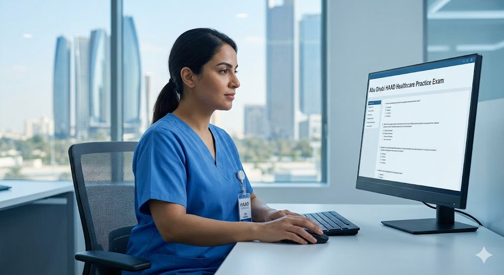 Health Authority – Abu Dhabi (HAAD) Practice Exam Banner