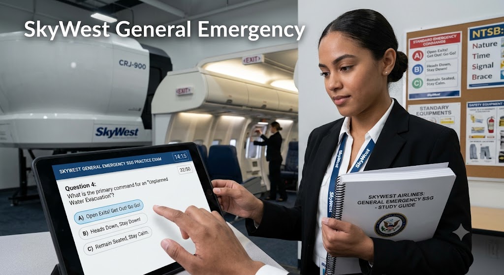 SkyWest General Emergency SSG Practice Exam Banner