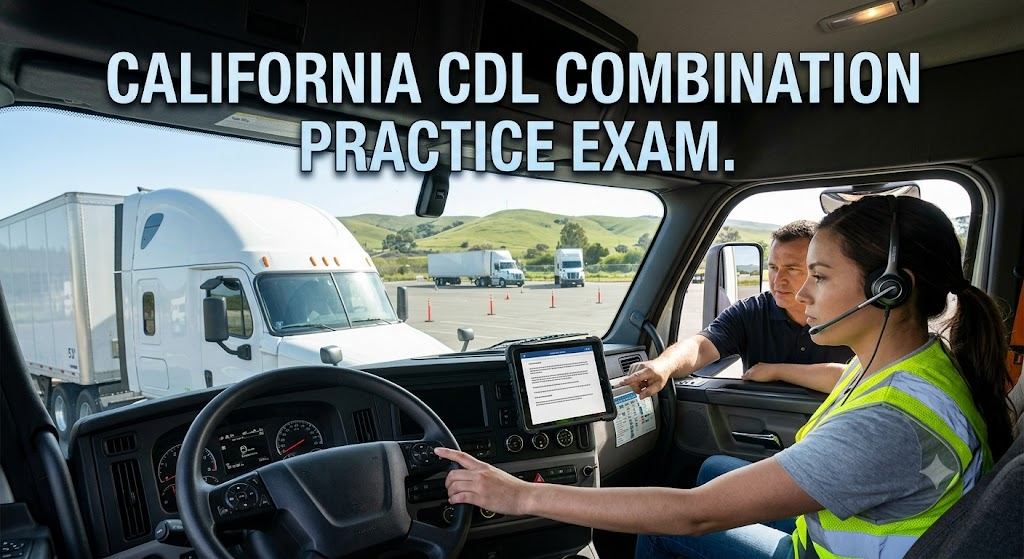 California CDL Combination Practice Test 4 Banner