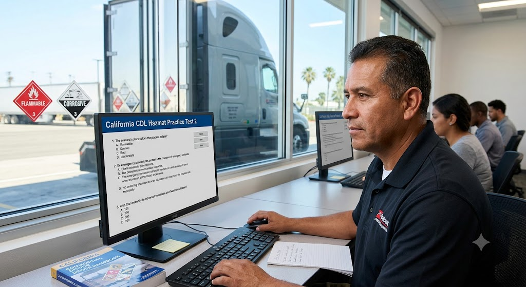 California CDL Hazmat Practice Test 2 Banner