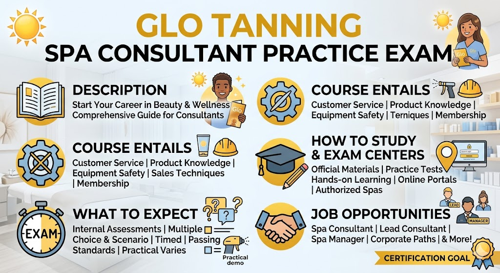 Glo Tanning Spa Consultant Practice Test Banner