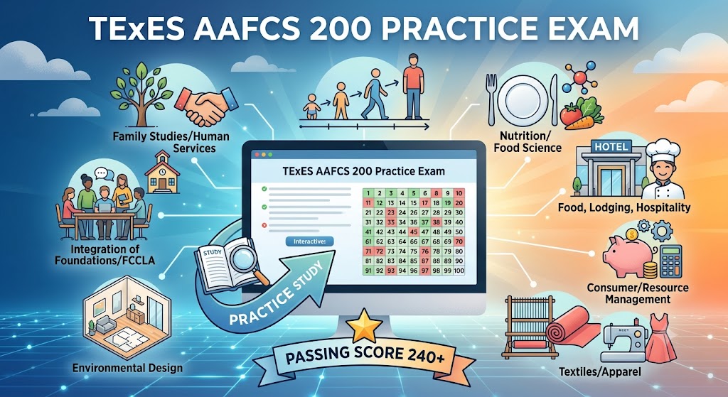 TExES AAFCS Family and Consumer Sciences Composite (200) Practice Test Banner