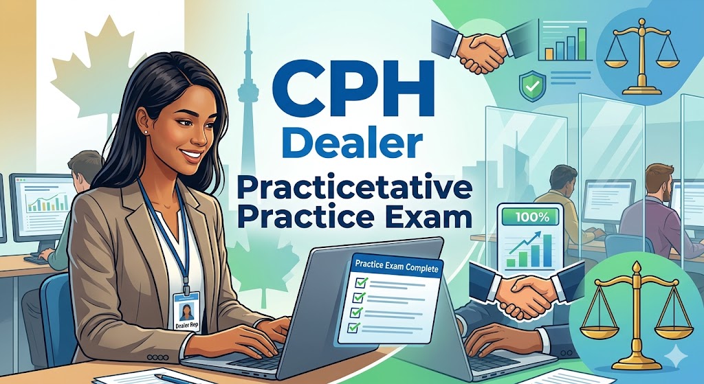 Conduct and Practices Handbook (CPH) Dealer Representative (DR) Practice Test Banner