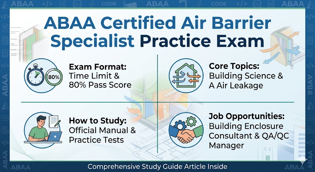 ABAA Certified Air Barrier Specialist Practice Exam Banner