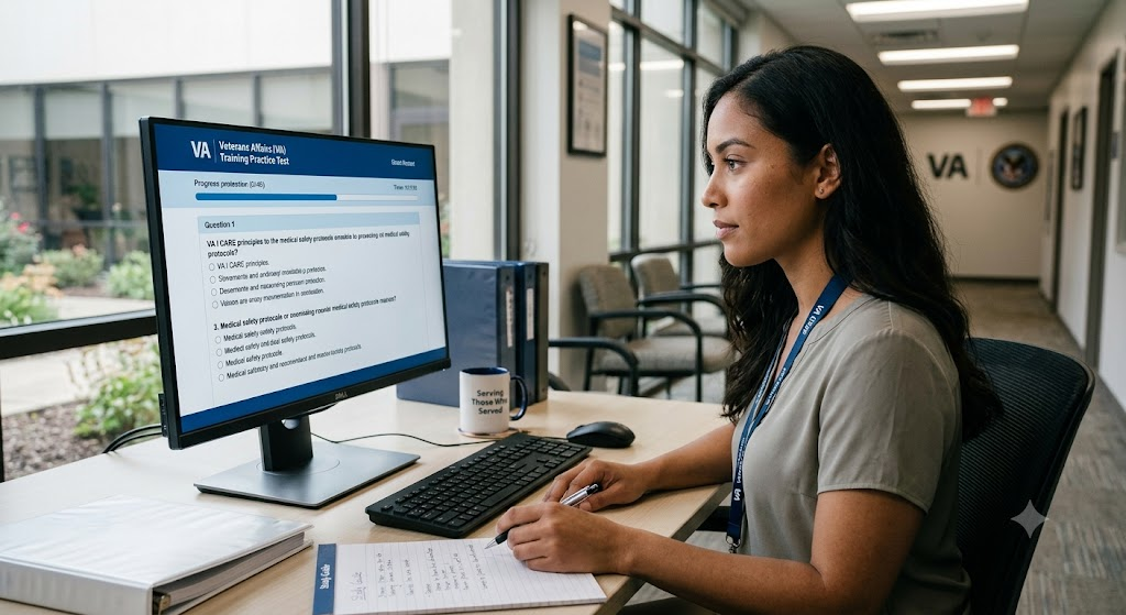 Veterans Affairs (VA) Training Practice Test Banner
