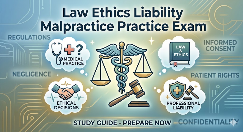 Law & Ethics: Professional Liability and Medical Malpractice Practice Test Banner