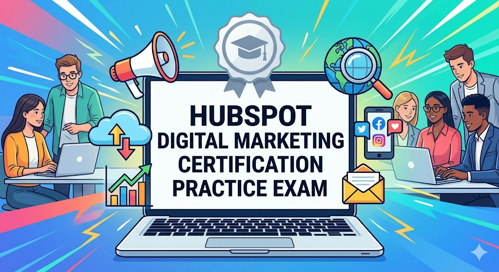 HubSpot Digital Marketing Certification Practice Exam Banner