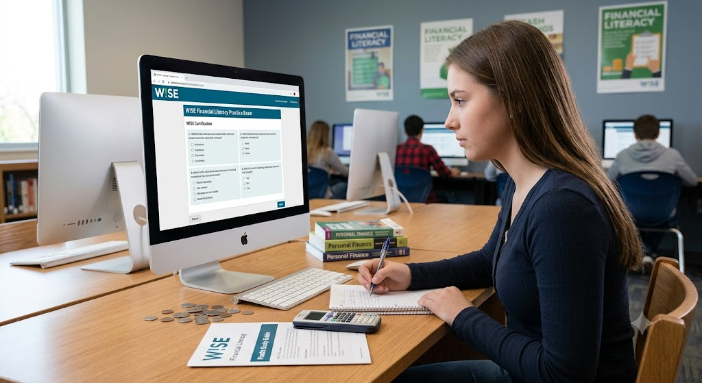 W!SE Financial Literacy Certification Practice Test Banner