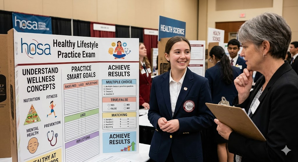HOSA Healthy Lifestyle Practice Test Banner