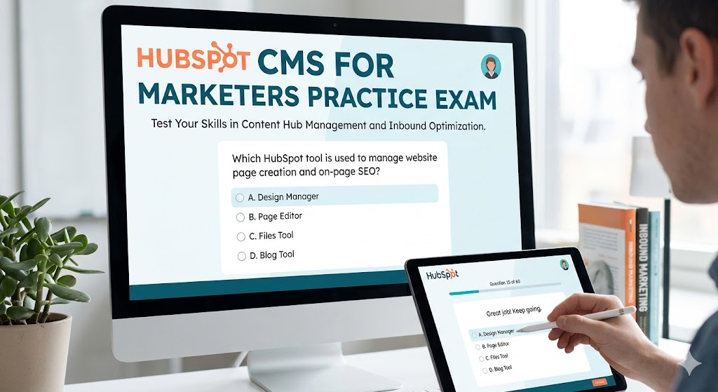 HubSpot Content Management System (CMS) for Marketers Certification Practice Test Banner