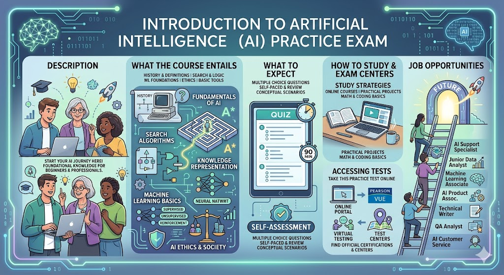 Introduction to Artificial Intelligence (AI) Practice Test Banner