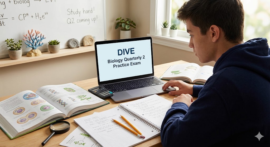 DIVE Biology Quarterly Exam 2 Practice Banner