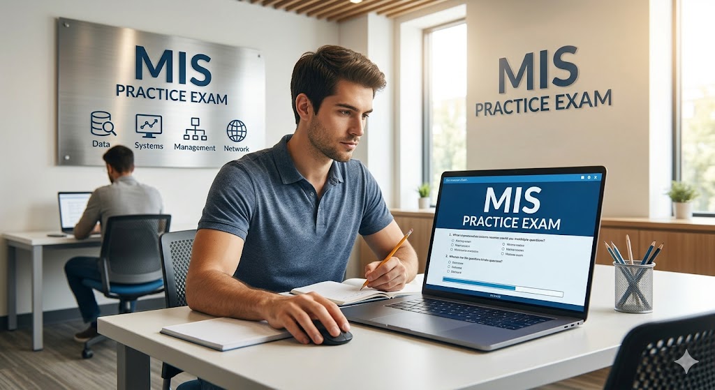 Management Information System (MIS) Practice Exam Banner
