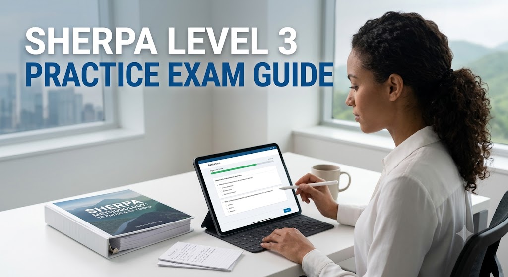 Sherpa Level 3 Practice Exam Guide Banner