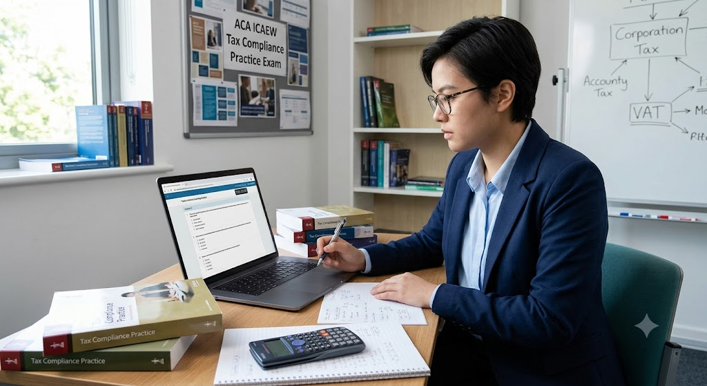 ACA ICAEW Tax Compliance Practice Exam Banner
