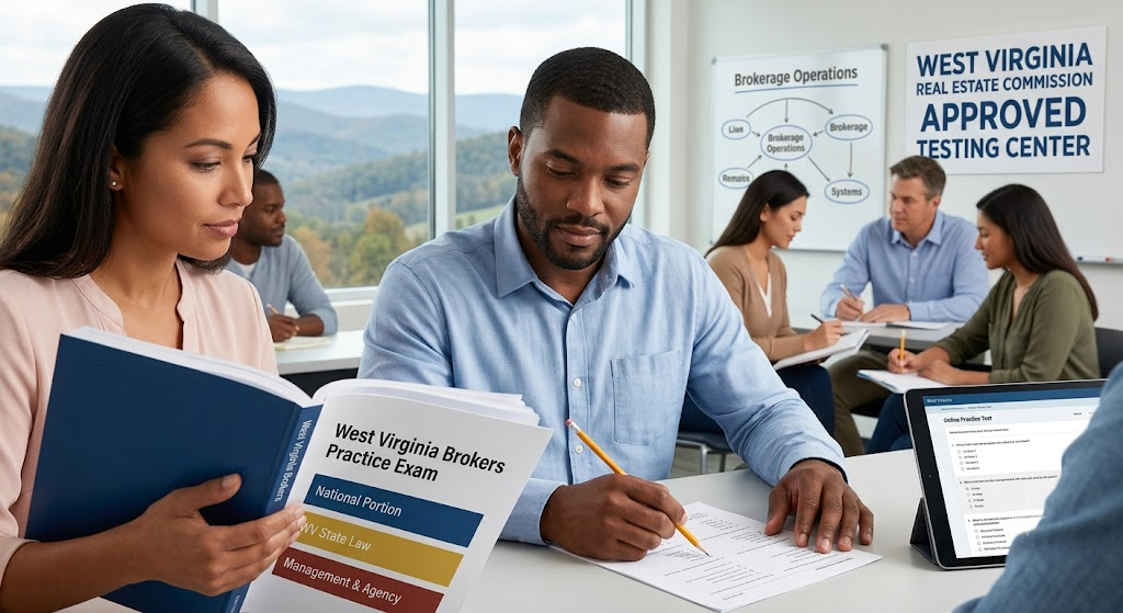 West Virginia Brokers Practice Exam Banner