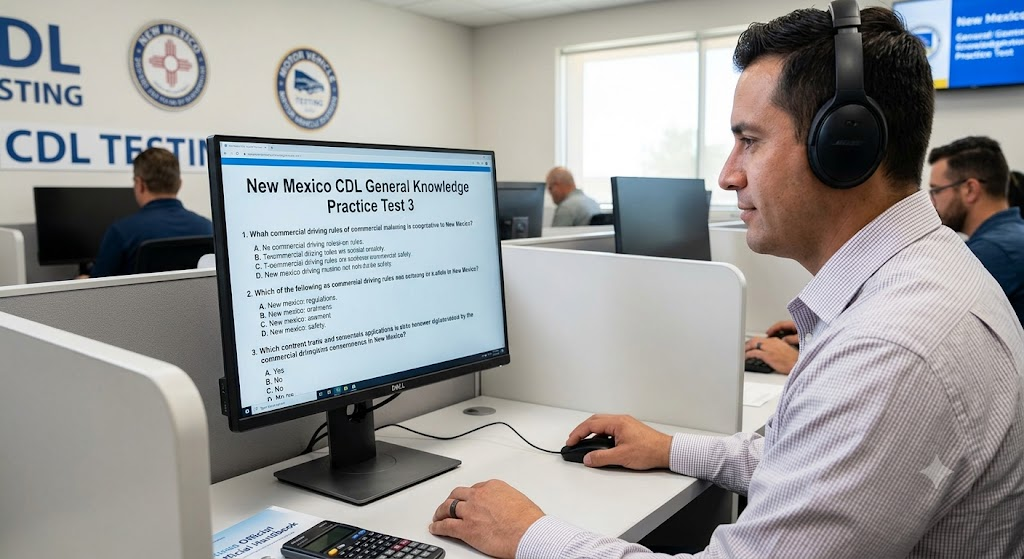 New Mexico CDL General Knowledge Practice Test 3 Banner