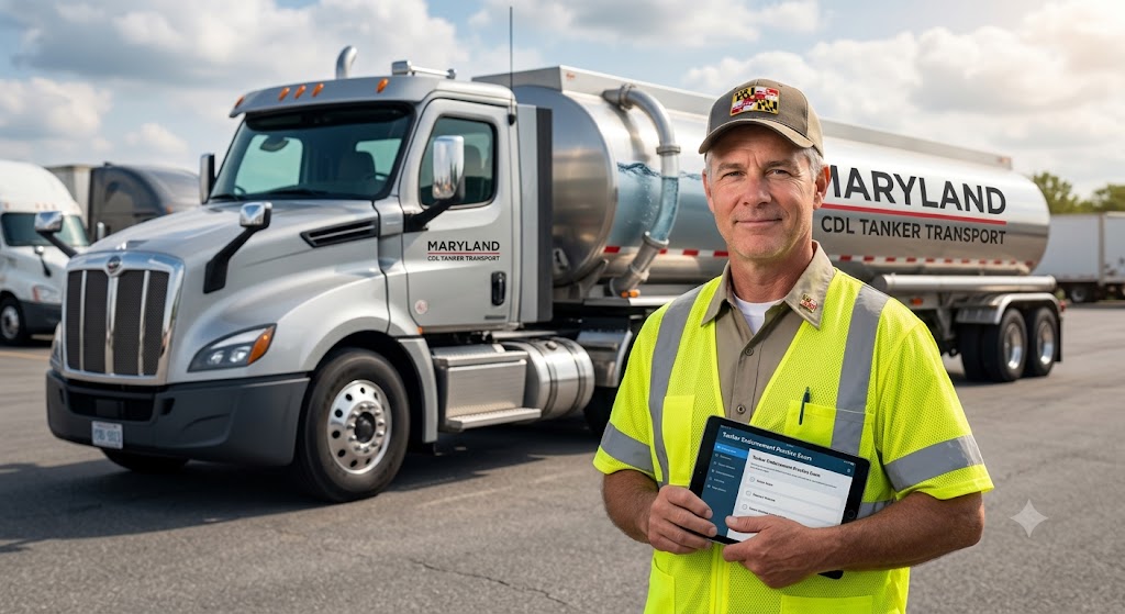 Maryland CDL Tanker Practice Test Banner