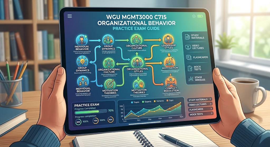 Western Governors University (WGU) MGMT3000 C715 Organizational Behavior Practice Exam Banner