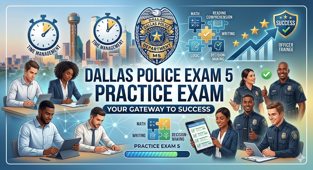 Dallas Police Exam 5 Practice Banner